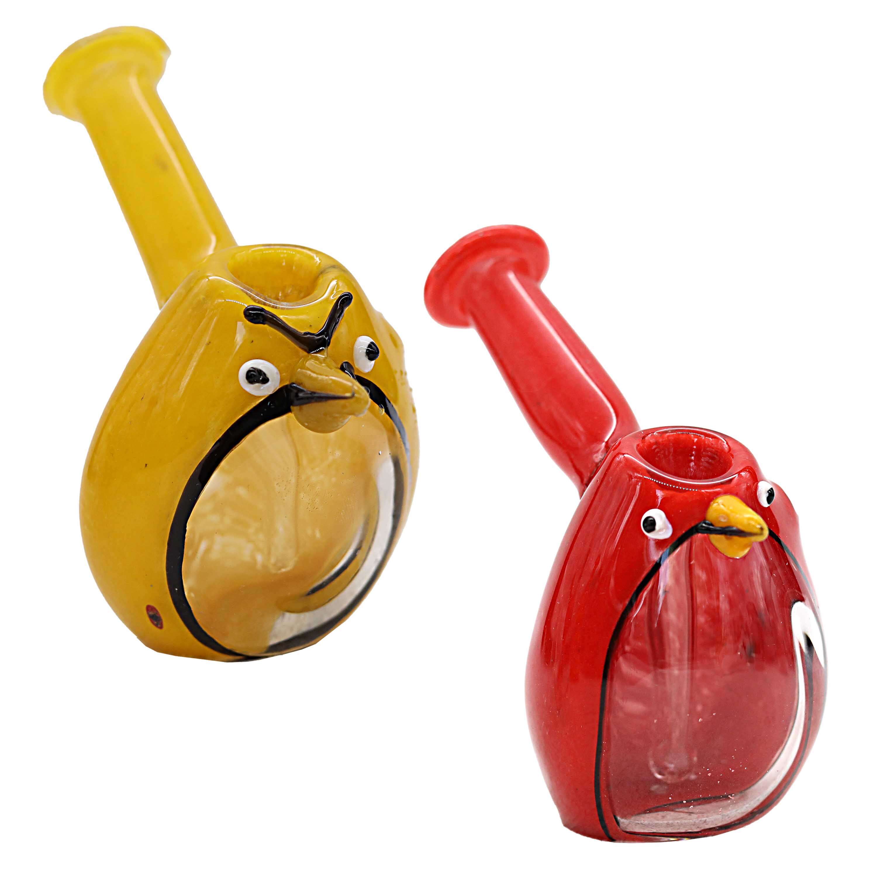 Slyme Color See Through Bird Bubbler (SB-7008/7007) | 6 inch | Assorted Colors product image